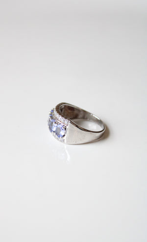 Stauer Tanzanite Sterling Silver Ring | Size 8