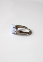 Lavender Lace Agate Purple Stone Ring | Size 11