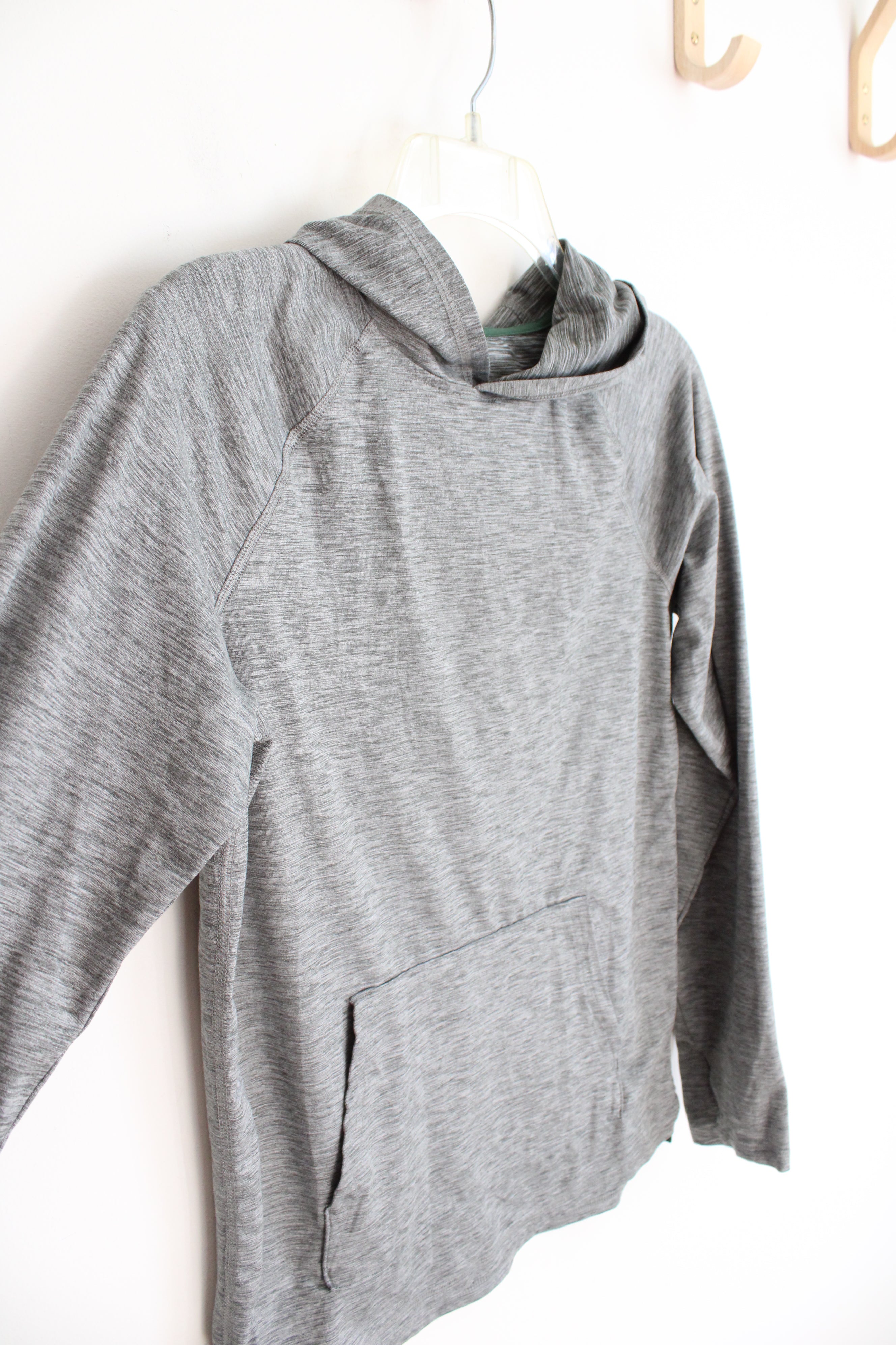 All In Motion Green Gray Heathered Lightweight Hoodie | Youth L (12/14)