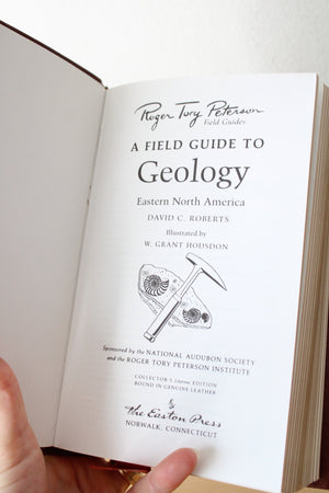 Roger Tory Peterson Field Guide Geology Easton Press