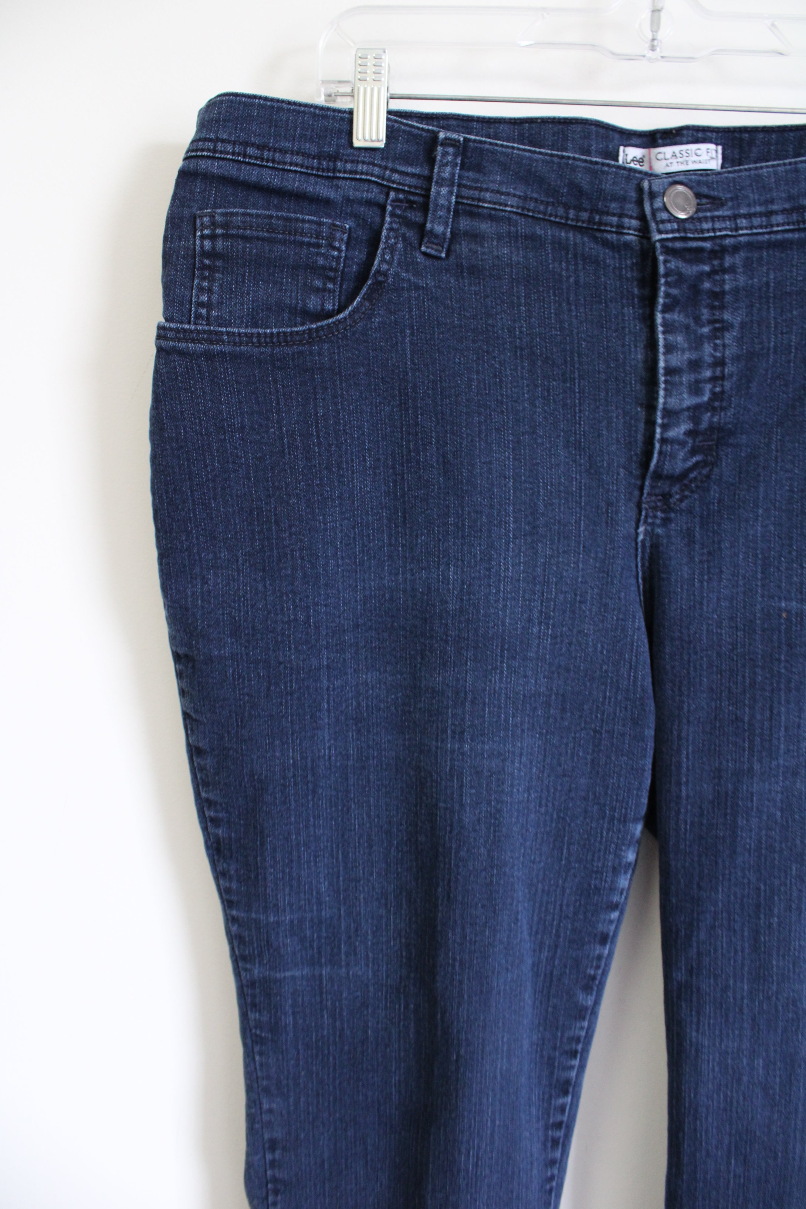 Lee Classic Fit Dark Wash Jeans | 20W Petite