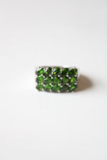 KHR Emerald Peridot Sterling Silver Ring | Size 8