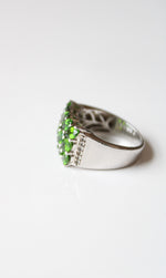 KHR Emerald Peridot Sterling Silver Ring | Size 8