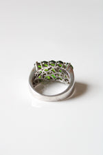 KHR Emerald Peridot Sterling Silver Ring | Size 8