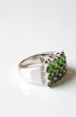 KHR Emerald Peridot Sterling Silver Ring | Size 8