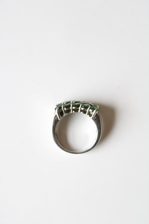 KHR Emerald Peridot Sterling Silver Ring | Size 8