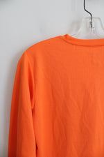 Champion Authentic Neon Orange Basketball Hoop Long Sleeved Shirt | Youth XL (18/20)