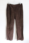 Apostrophe Genuine Leather Brown Pants | 8