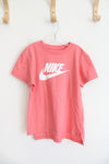 Nike Pink & White Cotton Shirt | Youth M (10/12)