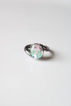 Badavici Mystic Topaz Oval Stone Sterling Silver Ring | Size 8