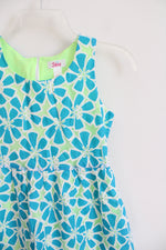 Justice Blue & Green White Floral Dress | Youth 8