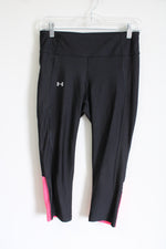 Under Armour Black & Pink Capri Legging | M