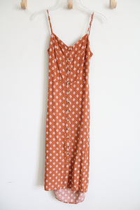 Aeropostale Orange Midi Button Down Dress | XS