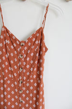 Aeropostale Orange Midi Button Down Dress | XS