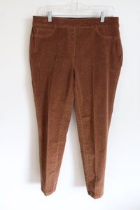 Rafaella Comfort Brown Corduroy Pants | 12