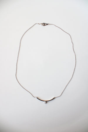 Sterling Silver Minimalist Bar Necklace