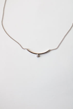 Sterling Silver Minimalist Bar Necklace