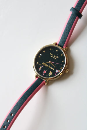 NEW Kate Spade Happy Hours Metro Slim Analog Watch