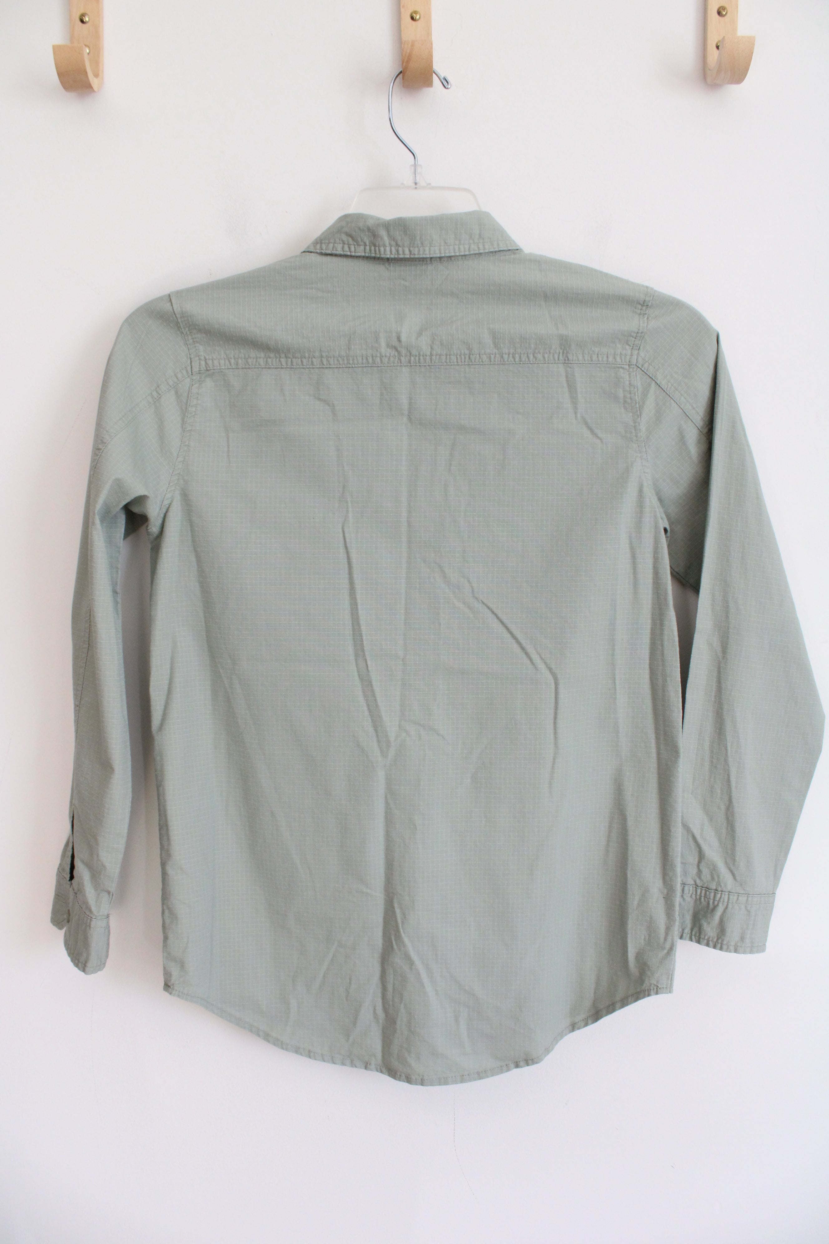 Art Class Light Green Button Down Shirt | Youth L (12/14)