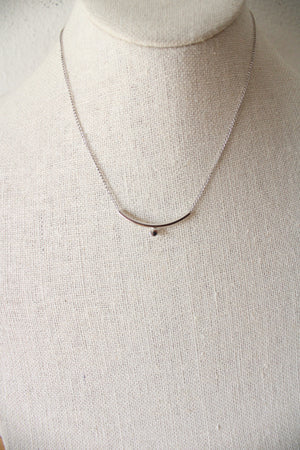 Sterling Silver Minimalist Bar Necklace