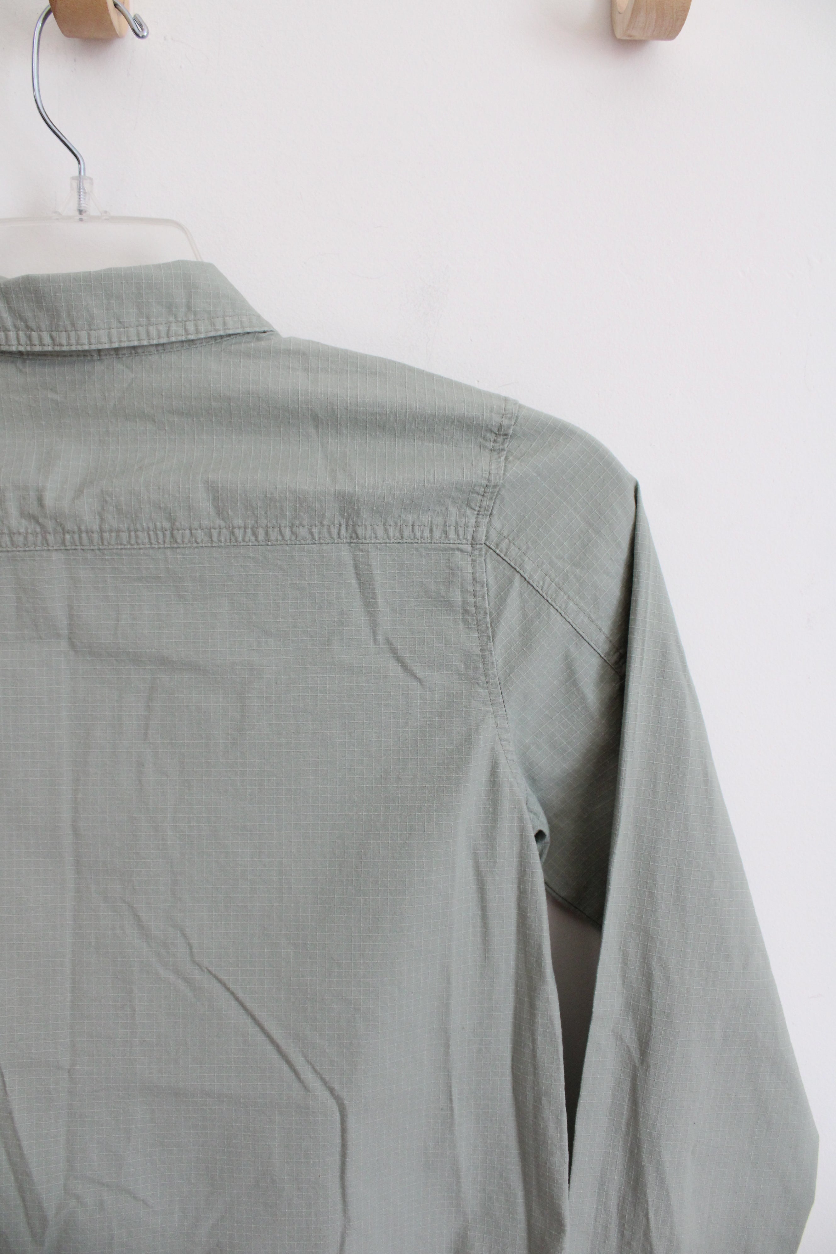 Art Class Light Green Button Down Shirt | Youth L (12/14)