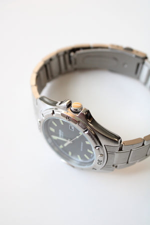 Casio Quartz Stainless Steel Water Resistant Analog Watch