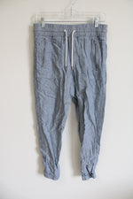 Athleta Blue Linen Jogger Pant | 4