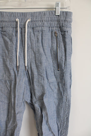 Athleta Blue Linen Jogger Pant | 4