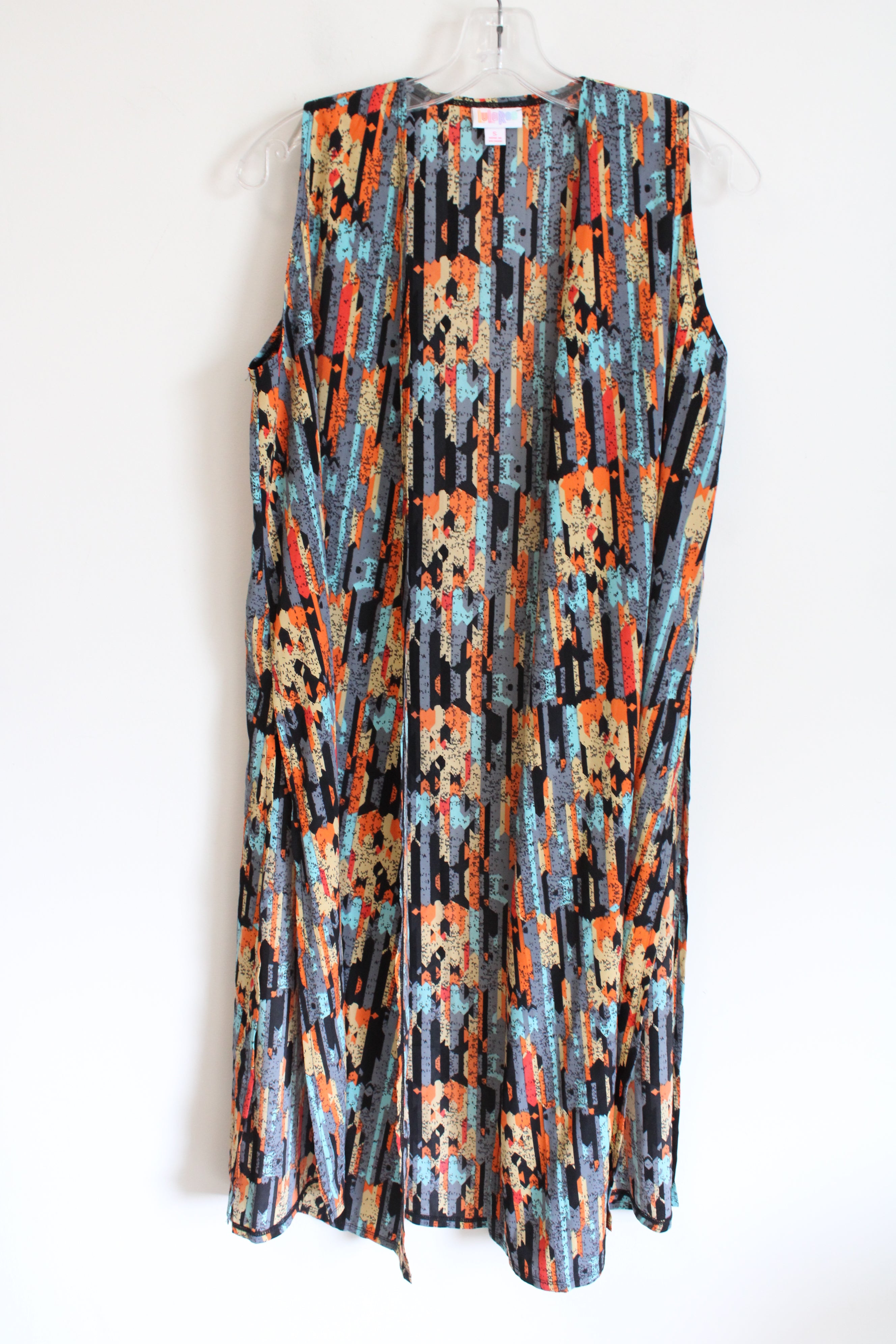 LuLaRoe Multi-Colored Patterned Long Cardigan | S