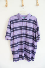 Pro Tour Airplay Purple Striped Polo Shirt | 2XL