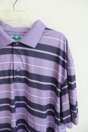 Pro Tour Airplay Purple Striped Polo Shirt | 2XL