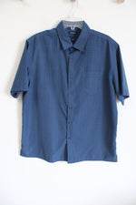 Croft & Barrow Easy Care Blue Button Down Shirt | L