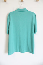 Croft & Barrow Performance Teal T-Shirt | L