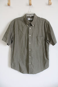 Zinc Wrinkle Resistant Green Button Down | L