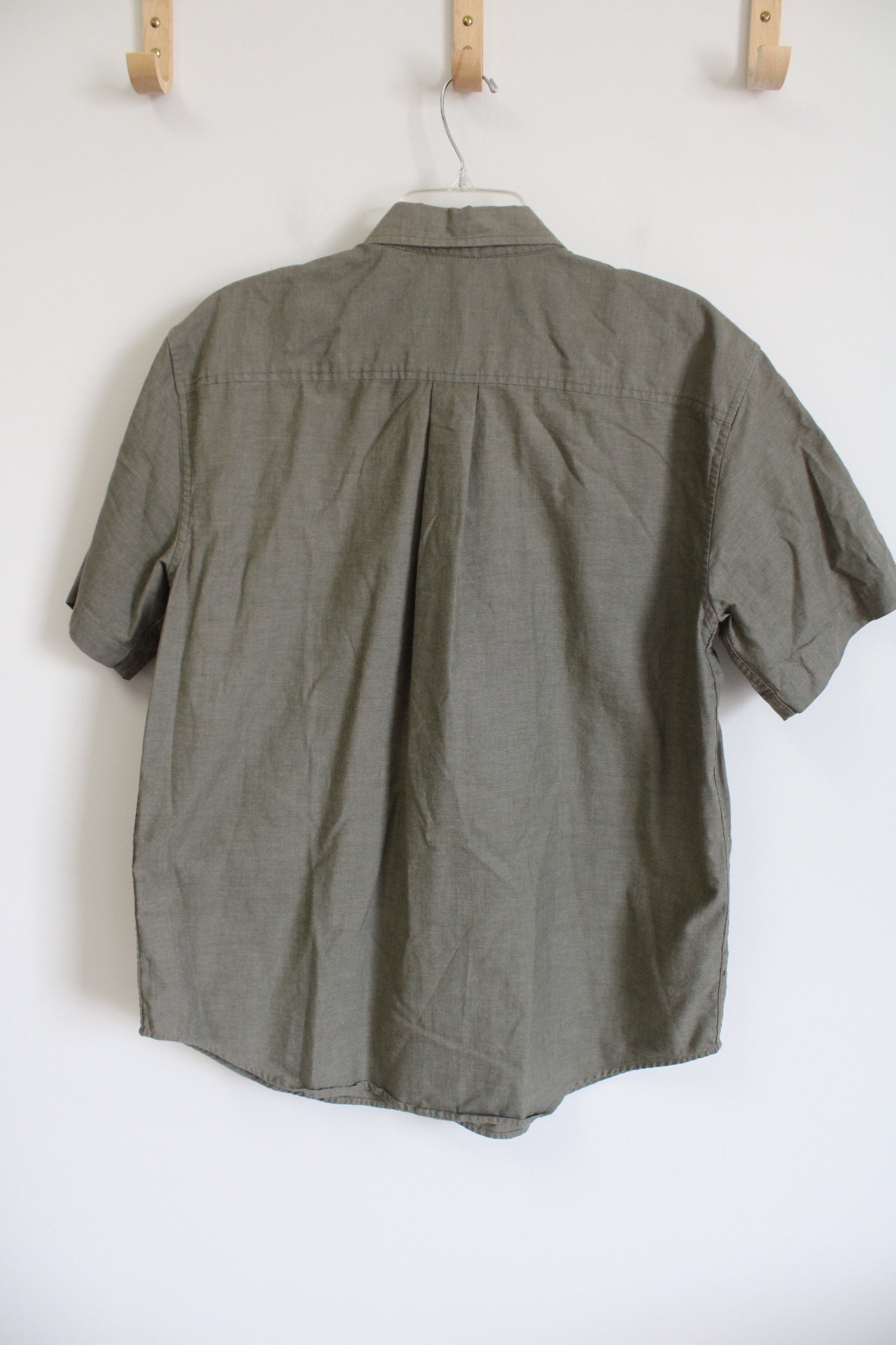 Zinc Wrinkle Resistant Green Button Down | L