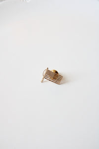 14K Gold American Flag Pin