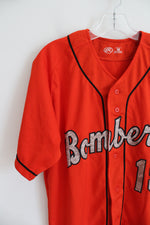 NEW Rawlings #18 Bombers Orange Baseball Jersey | M