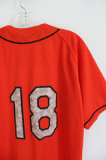 NEW Rawlings #18 Bombers Orange Baseball Jersey | M