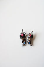 Trifari Sterling Silver Rhinestone Butterfly Pin