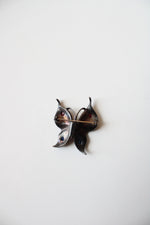 Trifari Sterling Silver Rhinestone Butterfly Pin