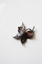 Trifari Sterling Silver Rhinestone Butterfly Pin