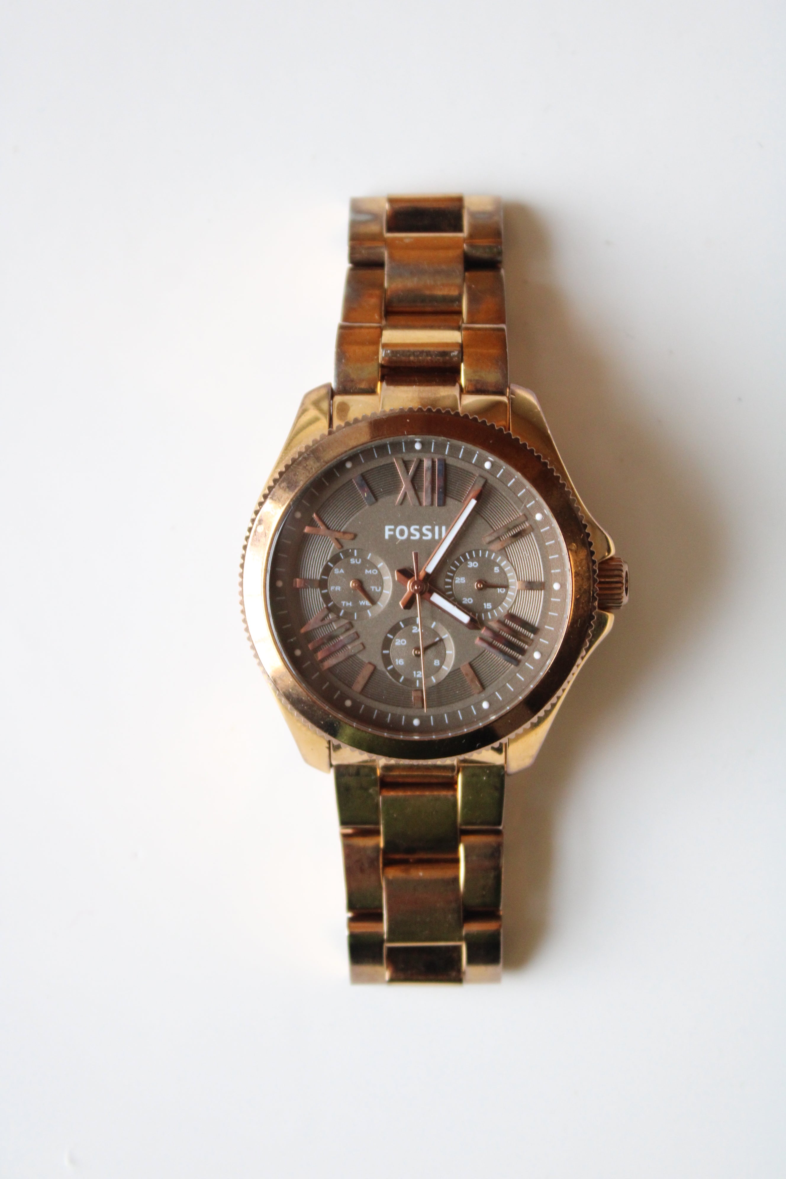 Fossil AM4533 Women's Gold Finish Analog Watch