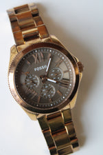 Fossil AM4533 Women's Gold Finish Analog Watch