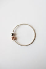 Pandora Sterling Silver Rose Gold Heart Charm Bracelet