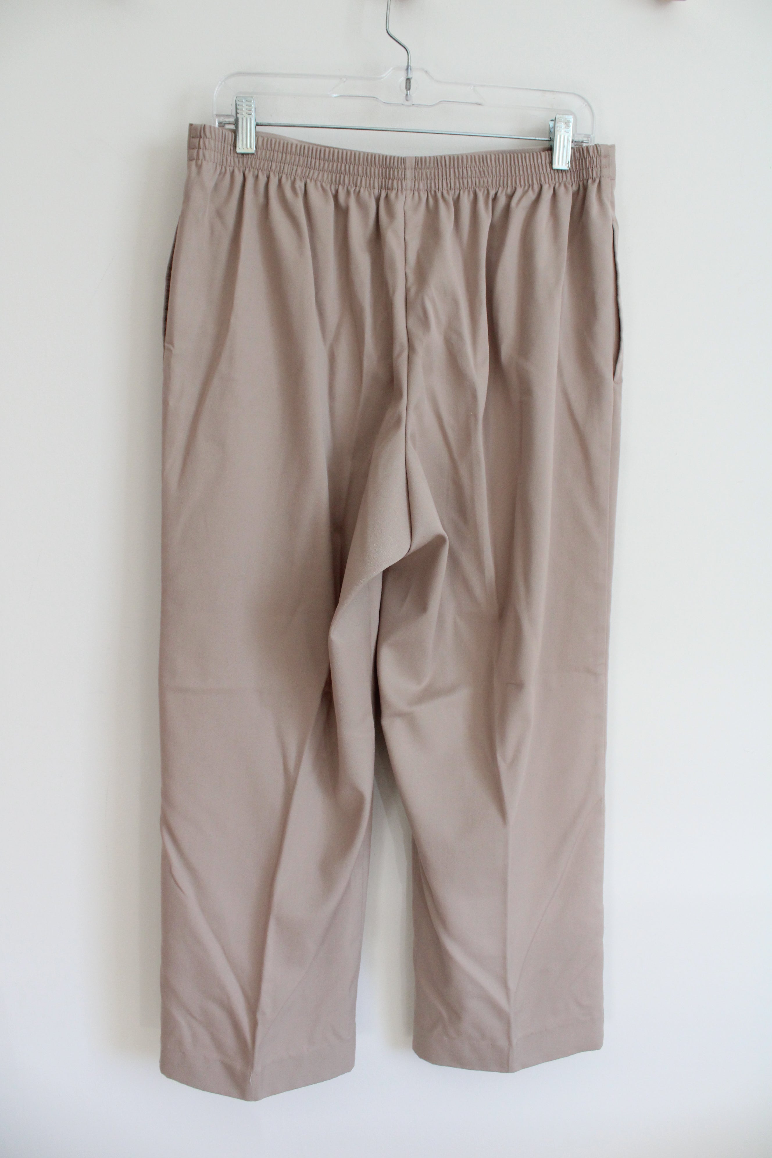 Alfred Dunner Tan Trouser Pants | 12