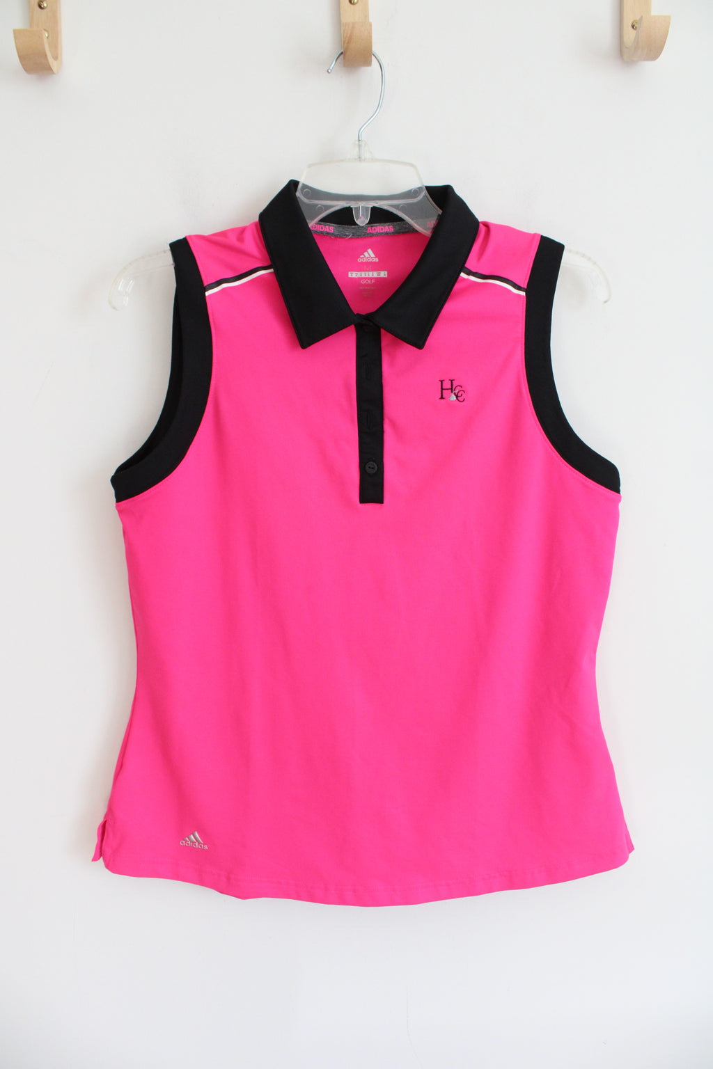 Adidas Hot Pink & Black HCC Polo Tank | M