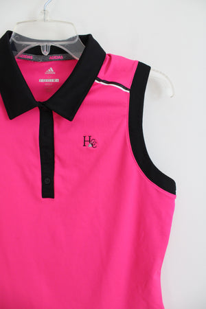 Adidas Hot Pink & Black HCC Polo Tank | M