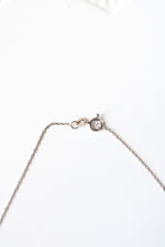 Sterling Silver Round Flower Rhinestone Pendant Necklace