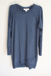 Workshop Republic Clothing Blue Soft Tunic Style Long Sleeved Dress | M