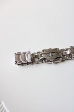 Judith Ripka Stainless Steel Rhinestone Edged Analog Watch